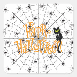 Happy Halloween Square Sticker