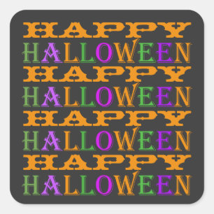 Happy Halloween Square Sticker