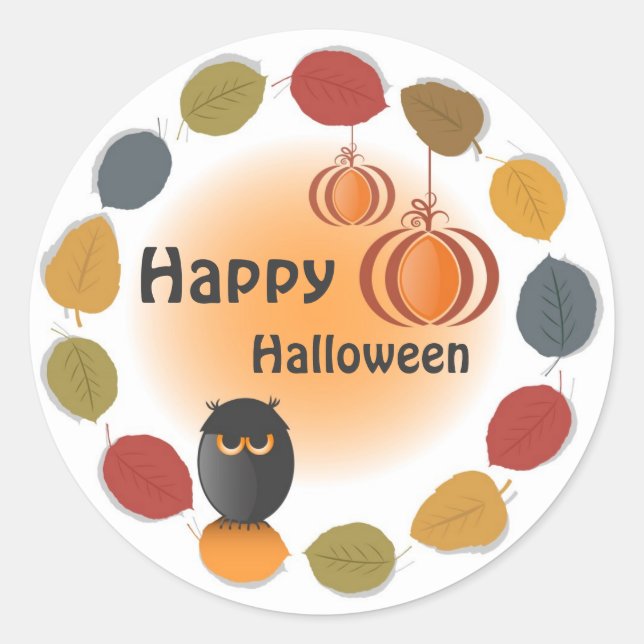 Happy Halloween Sticker (Front)