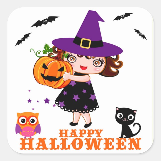 Happy Halloween Sticker (Front)