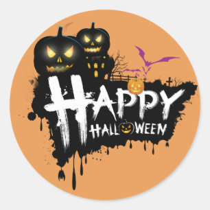 happy halloween stickers