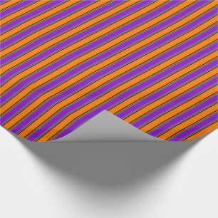 Happy Halloween Stripes Too Gift Wrap