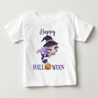Happy Halloween t-shirt Girl Baby Mermaid t-shirt