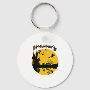 happy halloween t-shirt key ring