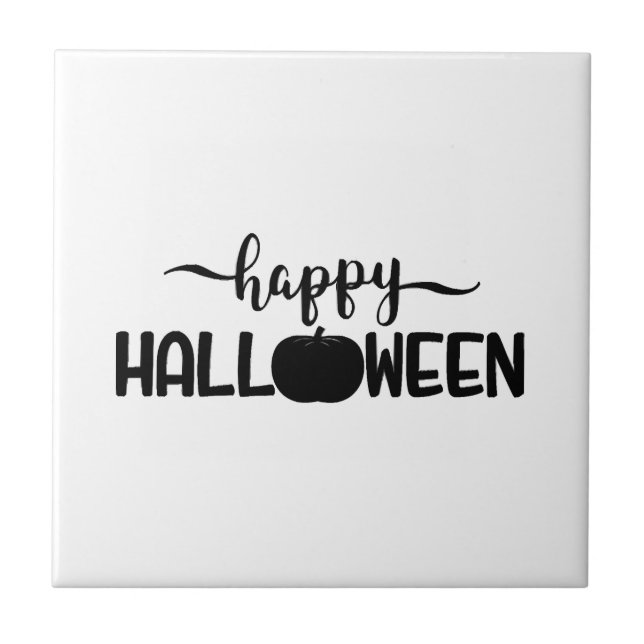 Happy Halloween t shirts halloween Ceramic Tile (Front)