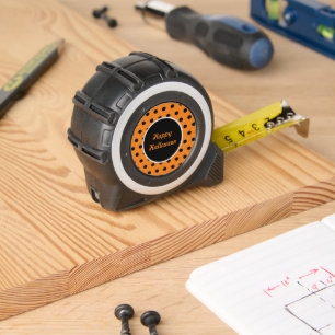 Happy Halloween Tape Measure (Orange & Black) 1