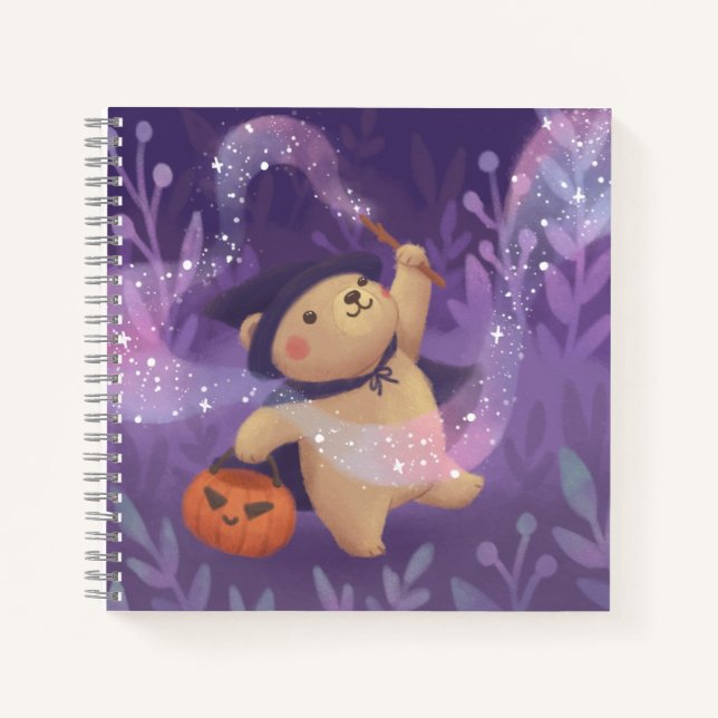 Happy Halloween: Teddy the Witch Notebook (Front)