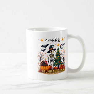 Happy Halloween Thanksgiving Christmas Party Match Coffee Mug