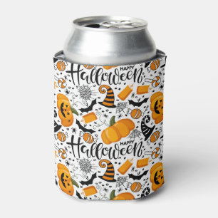 Happy Halloween Theme Can Cooler
