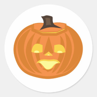 Happy Halloween themed Classic Round Sticker