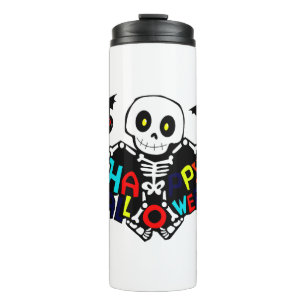 happy halloween thermal tumbler