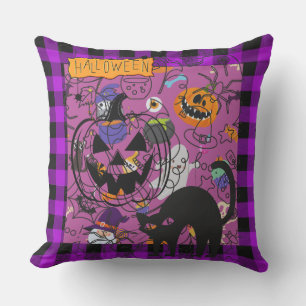 Happy Halloween, Throw Pillow