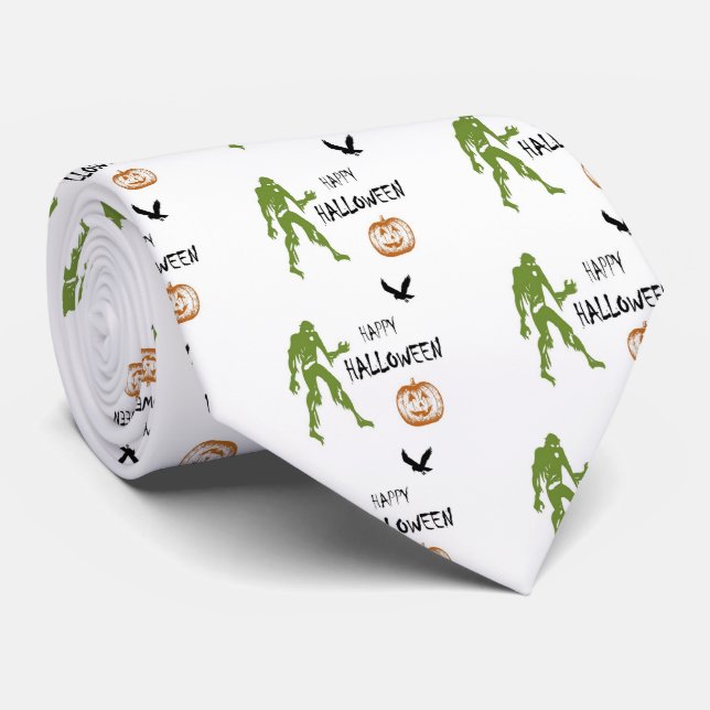 Happy Halloween Tie (Rolled)