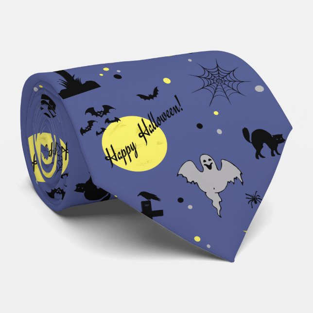Happy Halloween Tie (Rolled)