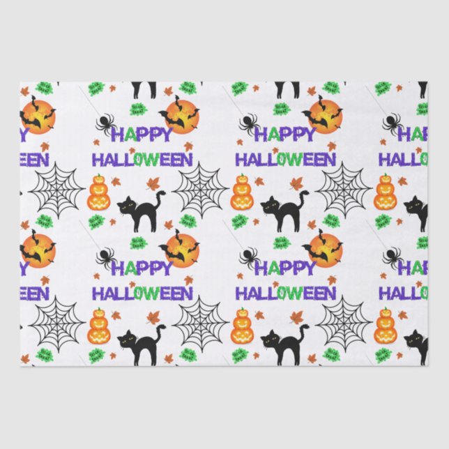 Happy Halloween Tissue Paper (Front)