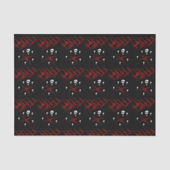 Happy Halloween Tissue Paper, Skull Paper (Front)