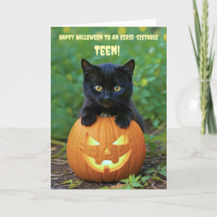 Happy Halloween to a Great Teen Teenager  Card
