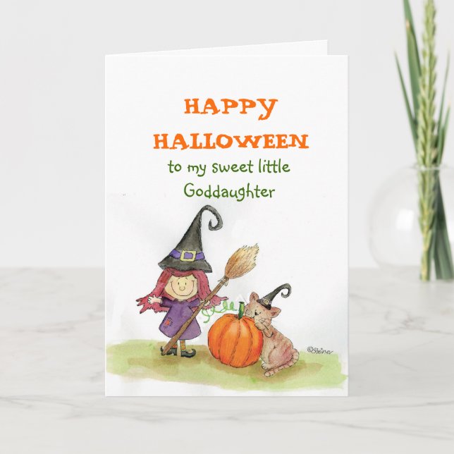 Happy Halloween to my Goddaughter Card (Front)