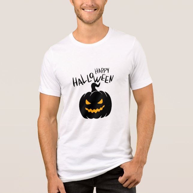 Happy Halloween Tri-Blend Shirt (Front)