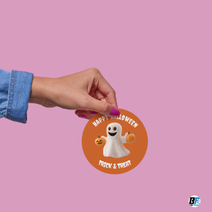 Happy Halloween - Trick or Treat  Classic Round Sticker
