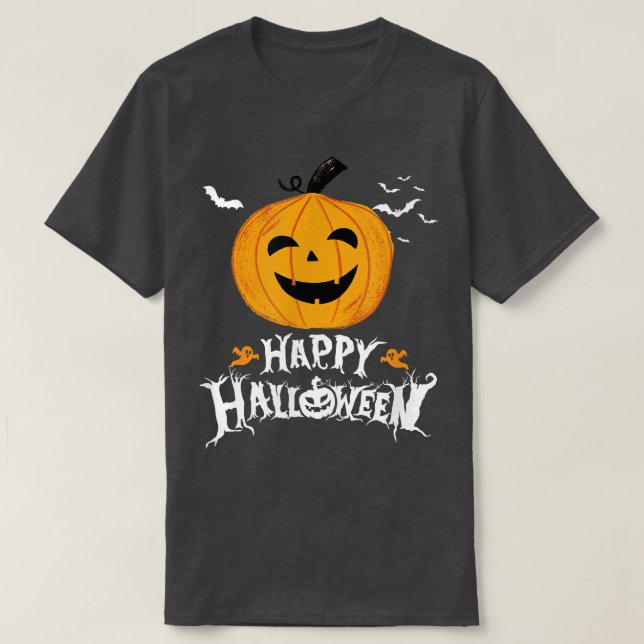 Happy Halloween Trick Or Treat Halloween Funny Coo T-Shirt (Design Front)