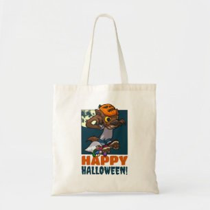 Happy Halloween! Trick Or Treat Little Werewolf Tote Bag