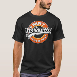 Happy Halloween Trick or Treat logo T-Shirt