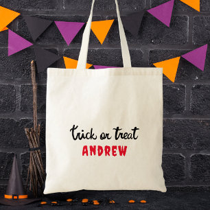 Happy Halloween Trick Or Treat Modern Kids Tote Bag