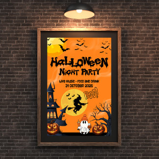 Happy Halloween Trick or Treat Poster