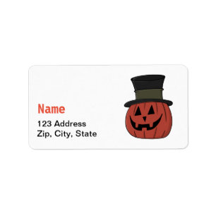 Happy Halloween Trick or Treat Pumpkin Label