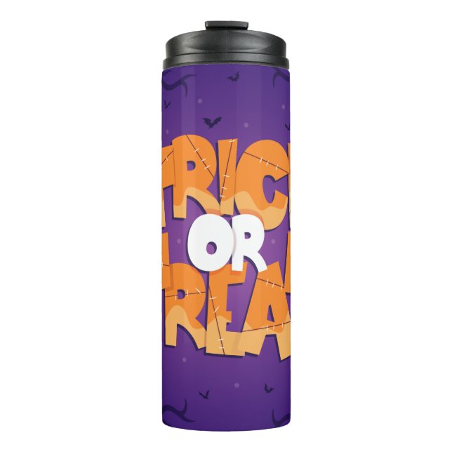 Happy Halloween Trick or Treat Thermal Tumbler (Front)