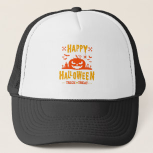 Happy Halloween, Trick or Treat Trucker Hat