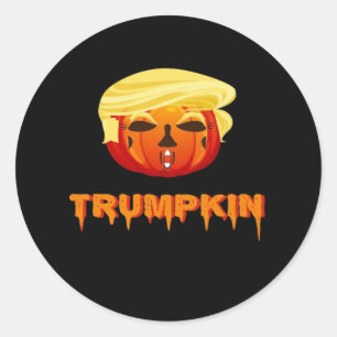 Happy Halloween - Trumpkin Classic Classic Round Sticker