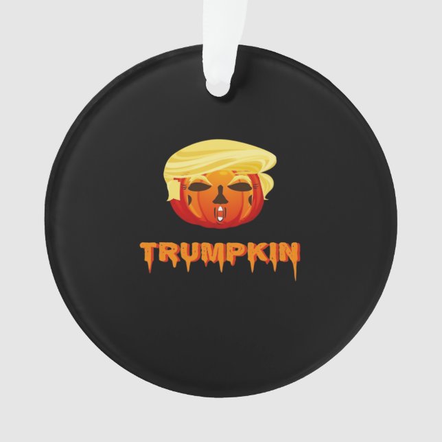 Happy Halloween - Trumpkin Classic Ornament (Front)