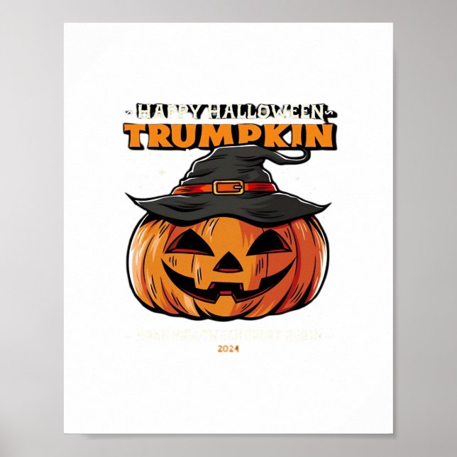 Happy Halloween Trumpkin Classic Poster (Front)