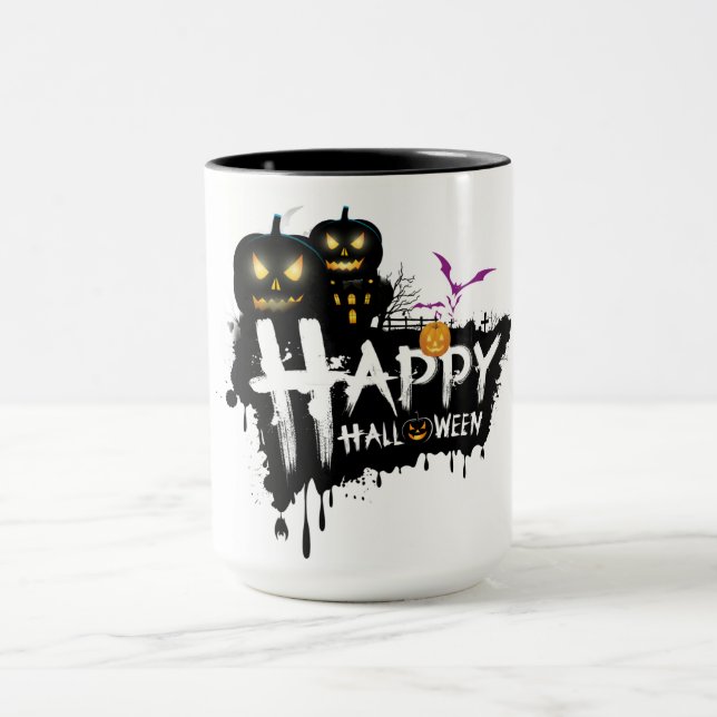 Happy Halloween Typography  Mug (Center)