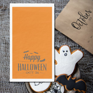 Happy Halloween typography Napkin
