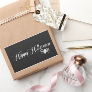 Happy Halloween Typography Rectangular Sticker