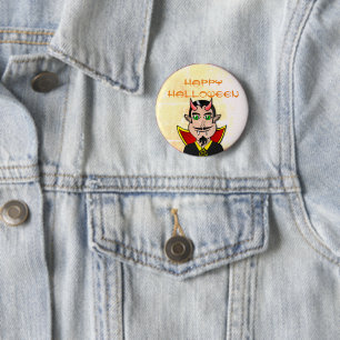 Happy Halloween / Vampire 6 Cm Round Badge