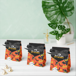Happy Halloween Vampire Bat Full Moon Favour Box