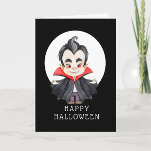 Happy Halloween - Vampire Card