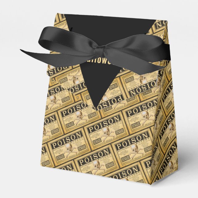 Happy Halloween Vintage  "POISON"  Favour Box (Front Side)
