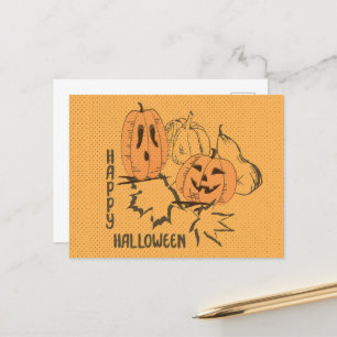 Happy Halloween Vintage Postcard