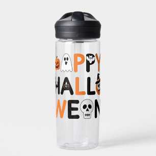 Happy halloween water bottle