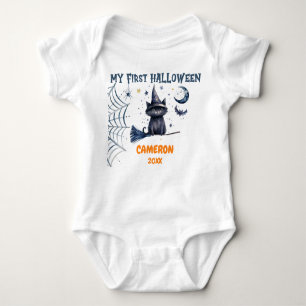 Happy Halloween Watercolor  Baby Bodysuit