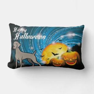 Happy Halloween Weimaraner Lumbar Cushion