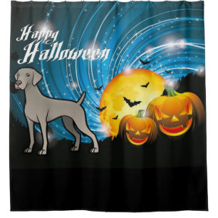 Happy Halloween Weimaraner Shower Curtain