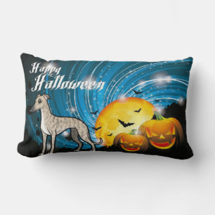 Happy Halloween Whippet Lumbar Cushion