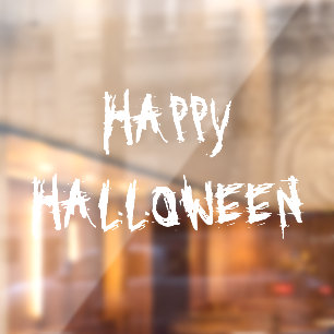 Happy Halloween white scary decorations