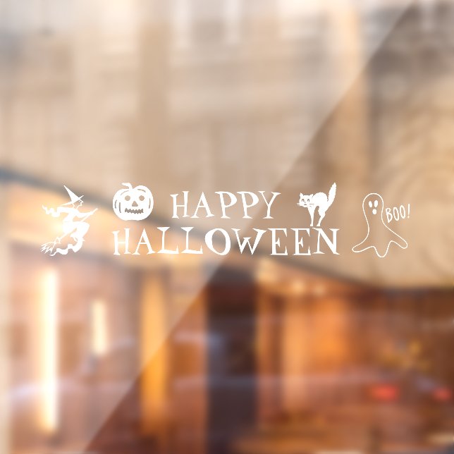 Happy Halloween white spooky decor  (Sheet 2)